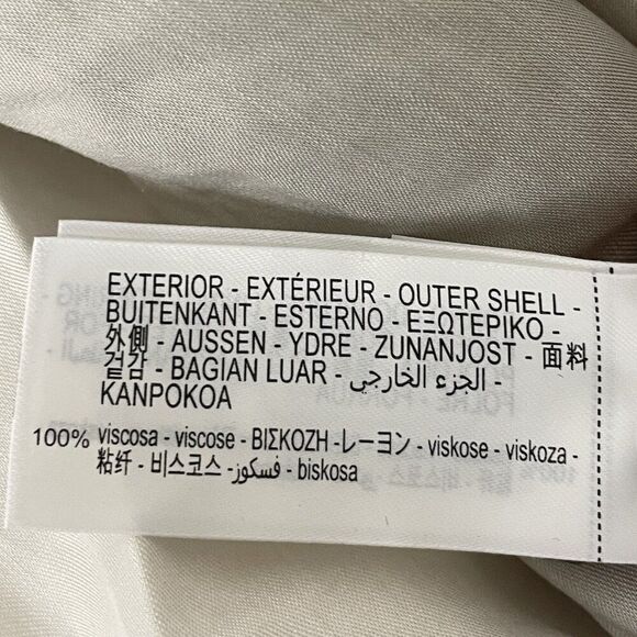 Zara Womens Slip Dress Medium M Ecru Beige Midi V-Neck Cross Back 8303/024 NWT - Picture 8 of 11